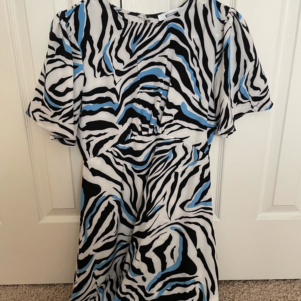 Zebra Print dress from Missguided
